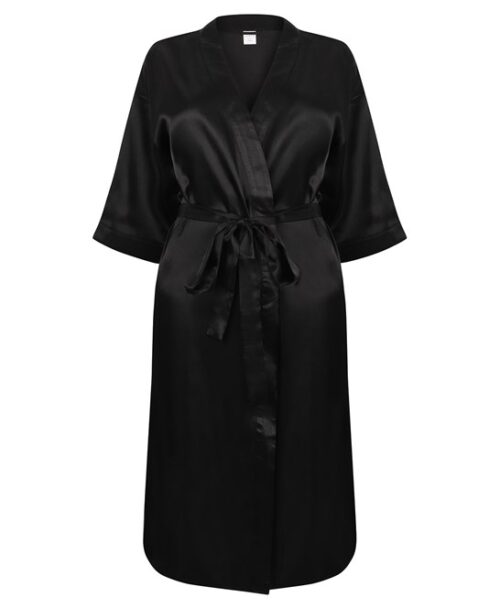 Peignoir kimono en satin