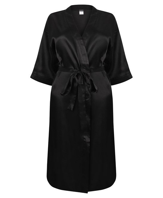 Peignoir kimono en satin