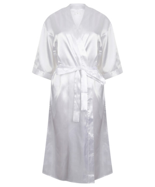 Peignoir kimono en satin